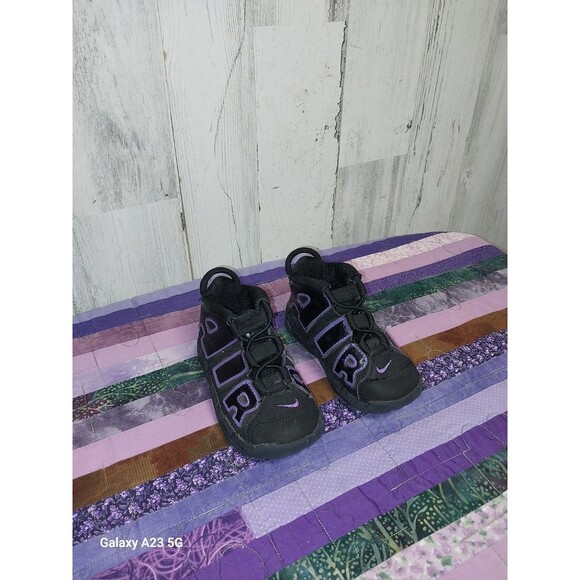 Youth Boys Size 7C Nike Air More Uptempo 96  Action Grape DX5956 001 - Picture 1 of 9